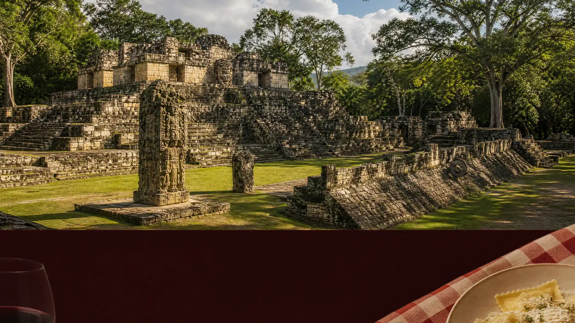 Entdecken Sie filigrane Steinmetzarbeiten und den längsten bekannten Maya-Text. Vergleichen Sie Eintrittspreise, prüfen Sie die Abläufe an der Grenze und buchen Sie die passende Tour.