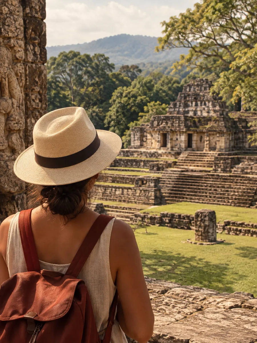 Blick auf die Copán-Ruinen